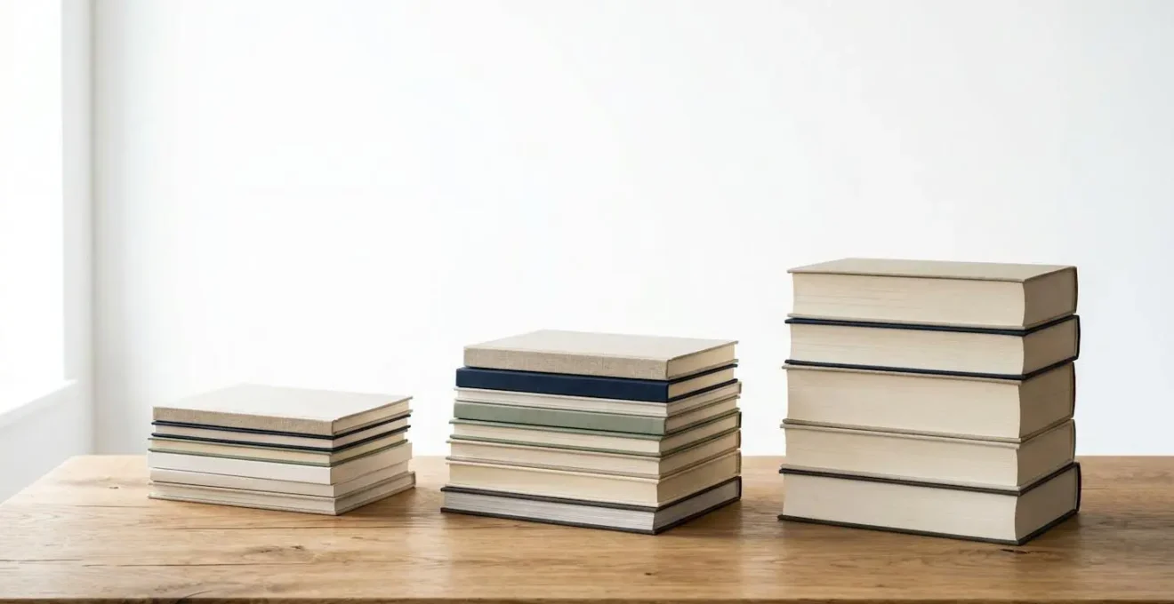 Pile de livres de différentes épaisseurs représentant les formats littéraires